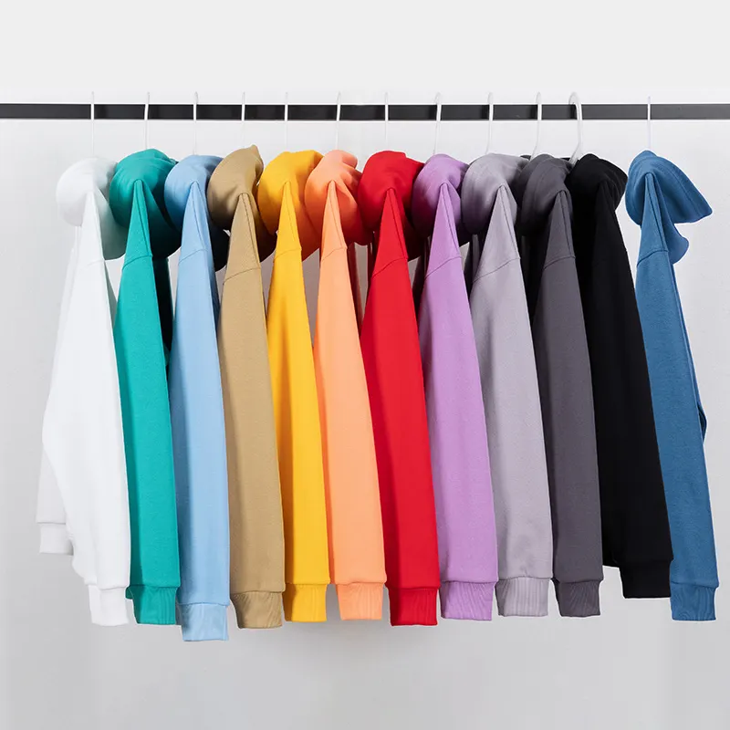 Men's Clothing Hoodies Sweatshirts Custom Logo Top Quality Cotton French Terry Pullover Hoodie