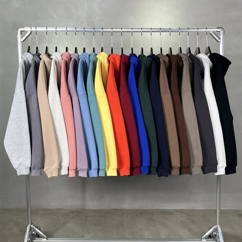 Men's Clothing Hoodies Sweatshirts Custom Logo Top Quality 100% Cotton French Terry Pullover Hoodies