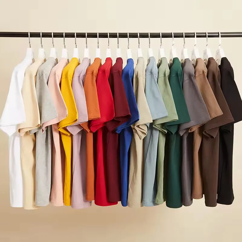 Top Quality 280gsm Men's Tee Shirts Oversized Printed T-shirt Wholesale Custom 100% Cotton Blank T Shirts