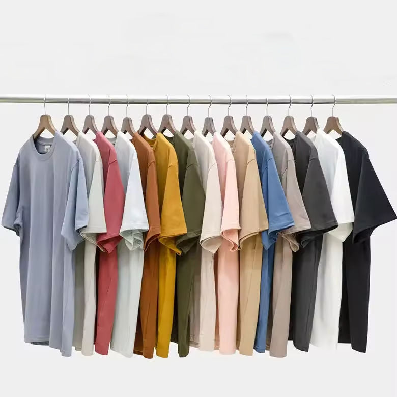 Men's Tee Shirts Top Quality 280gsm Oversized Printed T-shirt Wholesale Custom 100% Cotton Blank T Shirts